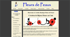 Desktop Screenshot of fleursdepeaux.com