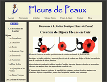 Tablet Screenshot of fleursdepeaux.com